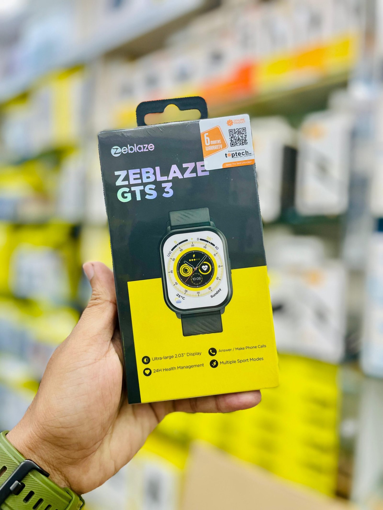 Zeblaze GTS 3 Calling Smartwatch (Black) (P-2944)