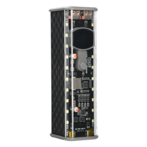 PD 45W Super Fast Charging Transparent Power Bank Case Solderless 8pcs 18650 Battery With LED Light
